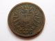 2 Pfennig 1876 F.  German Empire Coin.  Km 2.  Very Fine.  H1465 Empire (1871-1918) photo 1