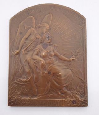 Argentina / Buenos Aires 1910 Exposition Art Nouveau Medal photo