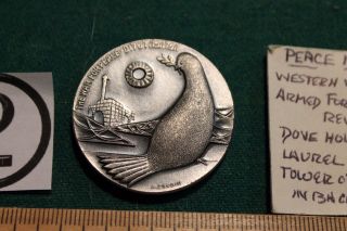 1967 Israel War For Peace/6 Days War Silver (?) Medal By A.  Sendik photo