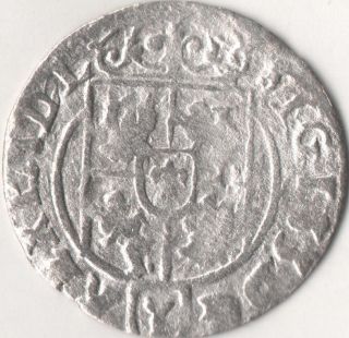 1624 Silver 1/24 Thaler Rare Very Old Medieval Era Coin Poland King Sigismund photo