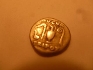 Roman Vespasian 71 Ad Silver Ancient Coin Bmcre 50 Rsc 43 Jug Lituus Simpululum photo