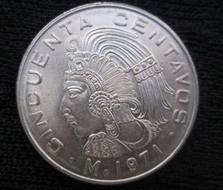 Mexico 50 Centavos 1971 Unc photo