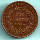 East India Company - 1858 - One Quarter Anna - Rarest Date Coin India photo 1