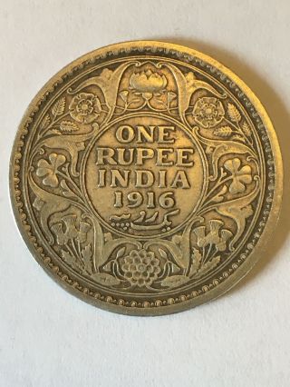 1916 Silver Rupee photo