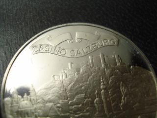 Franklin Casinosalzburg Silver Gaming Coin Token K3 photo