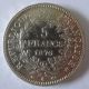 France 1876 A 5 Francs Liberte Egalite Fraternite Silver Coin France photo 1