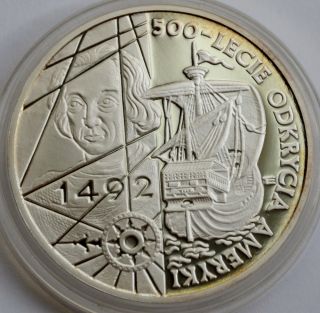 200000 Zlotych 1992,  500th Anniversary Of The Discovery Of America 1492 photo