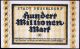 DÜsseldorf 1923 100 Million Mark Inflation Notgeld German Banknote Europe photo 1