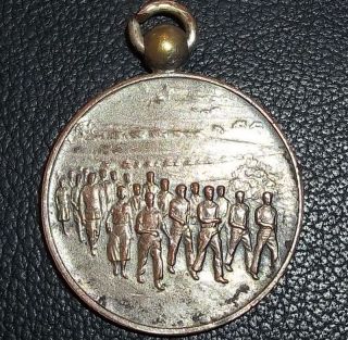 Antique 1933 Shell Marathon 35 Km Sport Award Medal Petroleoum Company photo