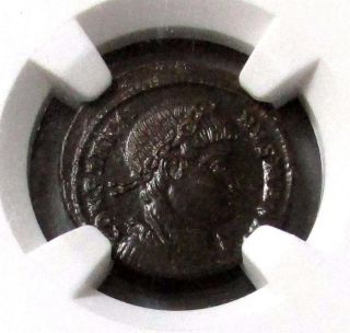 Year 307 - 337 Ad Roman Empire Ae3/4 Bi Nummus Constantine I Coin Ngc Choice Au photo