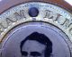 1860 Abraham Lincoln / Hannibal Hamlin Ferrotype Campaign 25mm Medal - Rare Exonumia photo 5