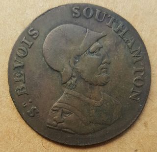 Great Britain Hampshire Portsmouth Half Penny Conder Token D&h 90 photo