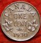 1930 Canada 1 Cent Foreign Coin S/h Coins: Canada photo 1