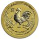 2017 1/10th Oz Pure.  9999 Gold Year Of The Rooster Perth $9.  99 Australia photo 3
