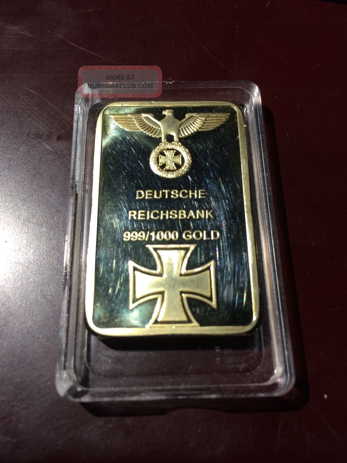 1oz Deutsche Reichsbank 999 1000 24k Gold Bar 1oz Deutsche Reichsbank 999 1000 24k