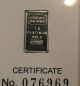 1 Gram Credit Suisse Statue Of Liberty Platinum Bar.  9995 With Assay Platinum photo 1
