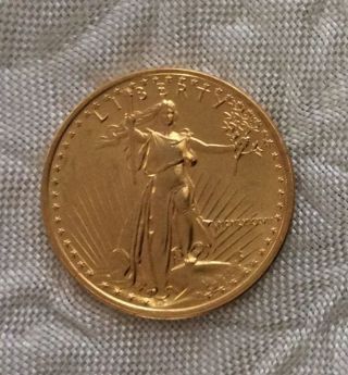 1987 $5 Gold Liberty/american Eagle Coin 1/10 Oz Fine Gold Mcmlxxxvii photo