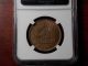 1949 Ireland Penny Copper Coin Ngc Ms - 63 Rb Europe photo 2