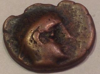 Rare Metal Detector Find - Ancient Copper Pre - Roman Copper Coin Emperor? Nw8 photo