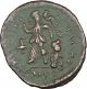 Theodosius I The Great Ancient Roman Coin Victory Chi - Rho Christ Monogr I37539 Coins: Ancient photo 1