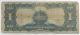 Black Eagle 1899 Silver Certificate Decent With Folds And A Pin Hole Large Size Notes photo 1