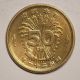 Japan 50 Sen Brass Coin 0.  5 Yen 1946 Showa 21 Phoenix Au/unc 7 Japan photo 3