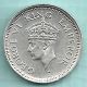 British India - 1945 - King George Vi Emperor - 1/4 Rupee - Rare Silver Coin British photo 1