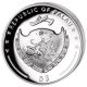 2017 Palau 1 Oz.  999 Silver Year Of The Rooster $5 Gilded High Relief Coin Australia & Oceania photo 1
