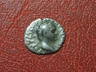 Vespasian Ar Hemidrachm Victory Walking Holding Roman Very Rare Coin To Identify photo