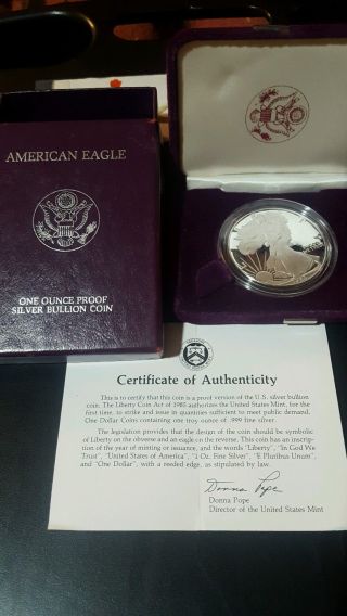 Silver American Eagle One Ounce Coin photo