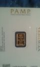 1 Gram Pamp Suisse Gold Bar.  9999 Fine (in Assay) Bars & Rounds photo 1