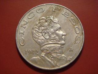 Mexico 5 Pesos,  1972 photo
