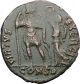 Arcadius W Labarum Crowned By Victory Nike 395ad Ancient Roman Coin I32174 Coins: Ancient photo 1