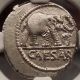 Julius Caesar 49bc Elephant Serpent Ancient Silver Roman Coin Ngc Ch Au I57205 Coins: Ancient photo 2