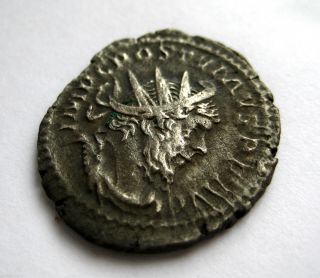 260 - 269 A.  D British Found Postumus Roman Period Imperial Silver Antoninus Coin photo