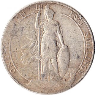 1902 - 1910 Great Britain 1 Florin = 2 Shillings Silver Coin Edward Vii Km 801 photo