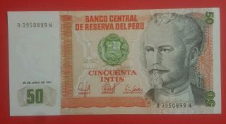 Peru Paper Money photo