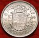 1953 Great Britain 1/2 Crown Silver Foreign Coin S/h Half Crown photo 1