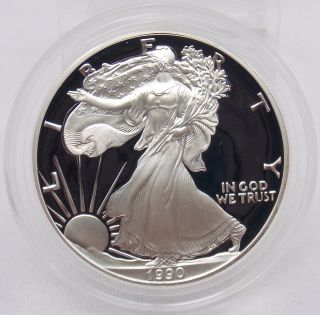 1990 Silver American Eagle 1 Oz.  999 Proof Coin - No Box Or photo