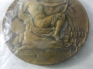 1956 Ray Prohaska Illustrator Bronze Minnie Stern Memorial Award/medal For Merit photo