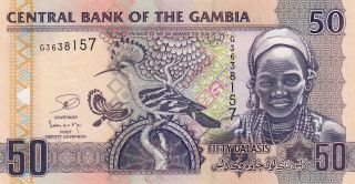 Central Bank Gambia 50 Dalasis Nd Gem Unc photo