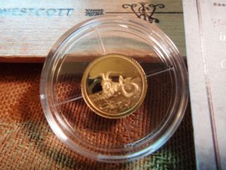 2015 Tokelau Capricornus.  5 Gram $5 Gold Proof Coin 0651/1500 - S&h Usa photo