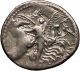 Roman Republic 47bc Medusa & Aurora With Sun Horses Ancient Silver Coin I57221 Coins: Ancient photo 1