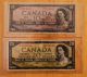 1954 Bank Of Canada Bills - $1 $2 $5 $10 $20 $50 $100 Canada photo 3