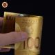Wr Canada 100 Dollars 2011 Polymer Banknote 24k Gold Foil Bill Note Detail Canada photo 3