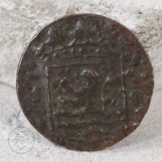 Copper - 1754 Voc Holland Us Colonial Era Half Duit (york Penny) 2.  8g - Coin photo