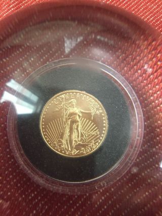2015 Gold Eagle 1/10 Oz $5 Gold Coin Bu photo