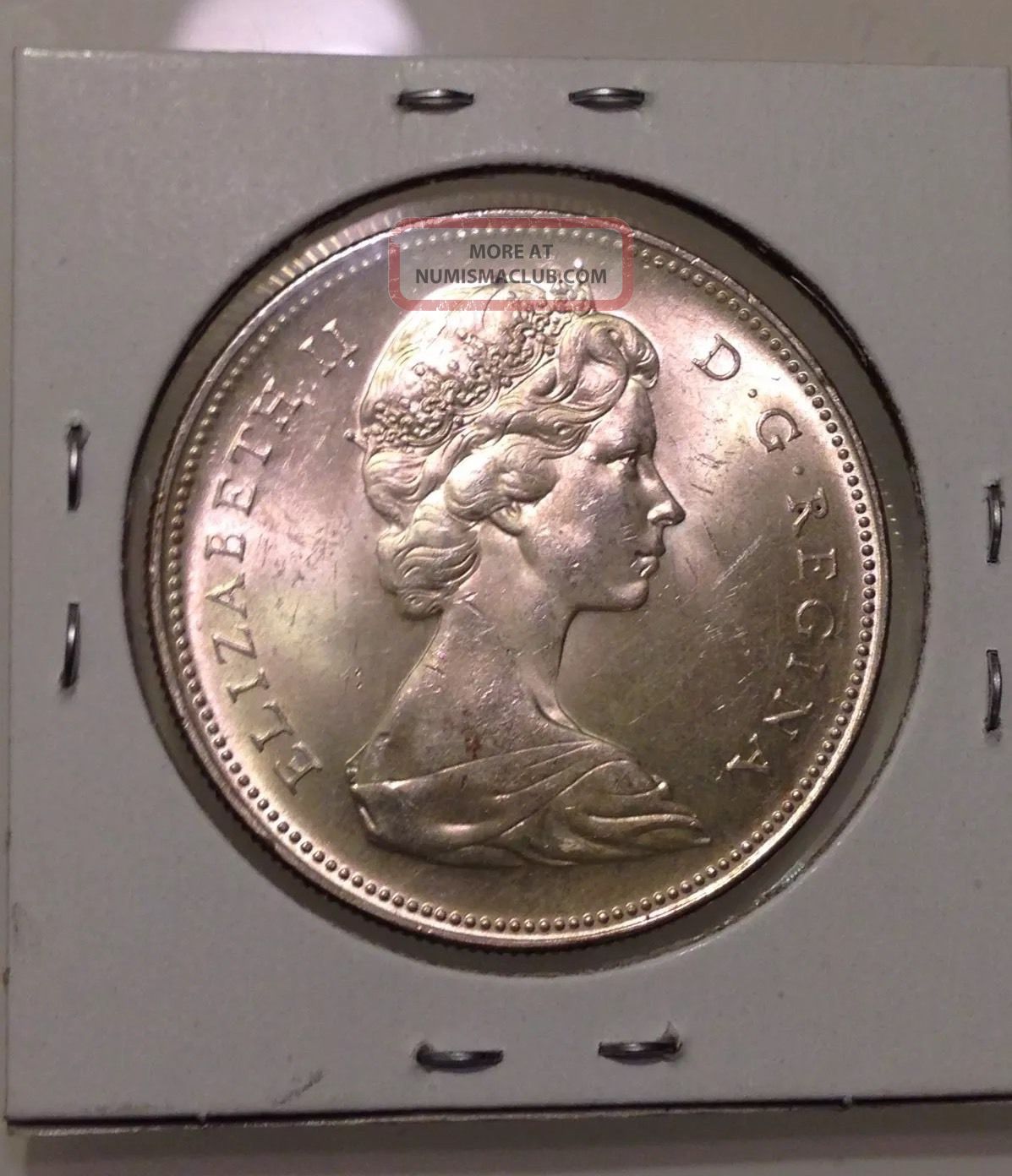 1966 Canada $1,  Silver Dollar Coin,  Vintage, Coins: Canada photo