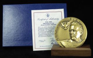 1989 George H.  W.  Bush Official Inaugural Medal 2 /34 