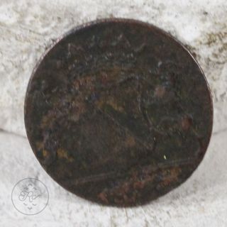 Copper - 1790 Voc Utrecht Us Colonial Era Half Duit (york Penny) 3g - Coin photo
